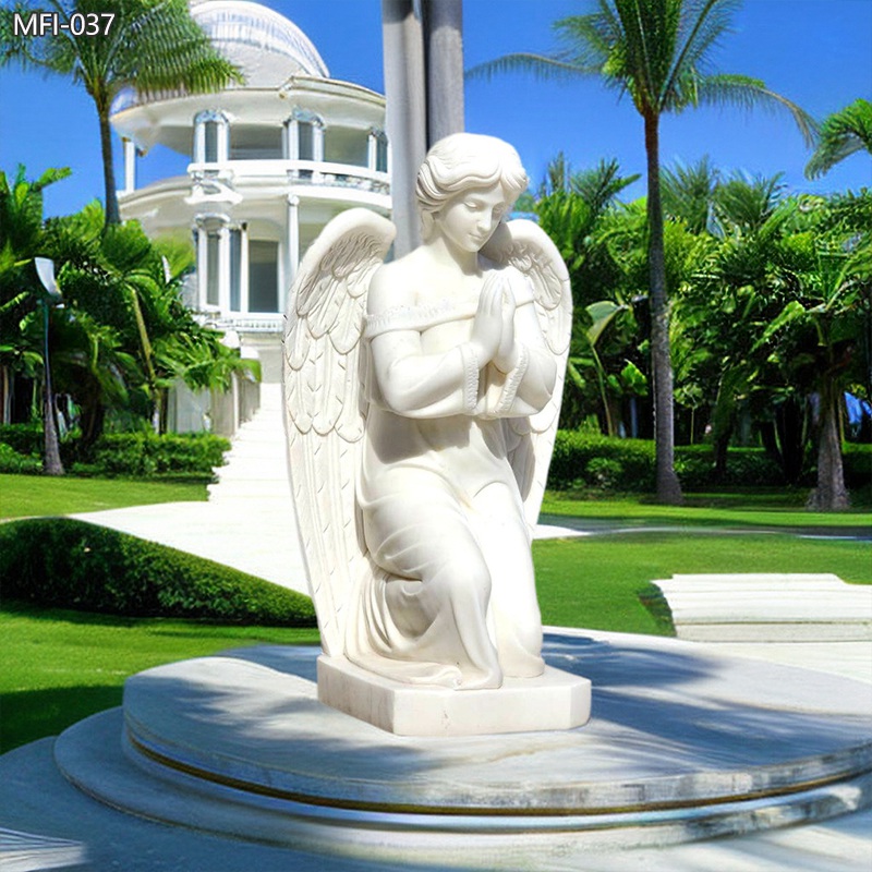 Life-Size Marble Angel Statue