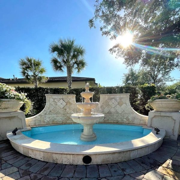 Marble Tiered Fountain