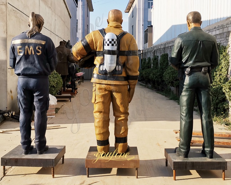YouFine lifesize First Responder Sculpture