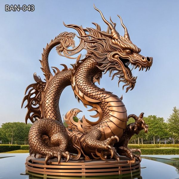 bronze dragon fountain
