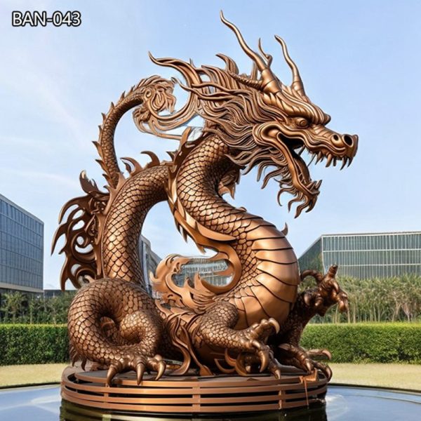 bronze dragon sculpture