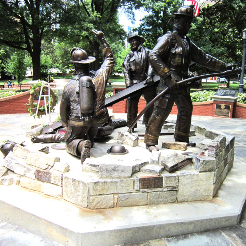 firefighter statue