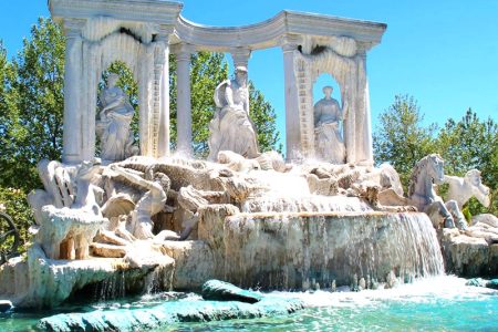 marble Trevi garden fountain