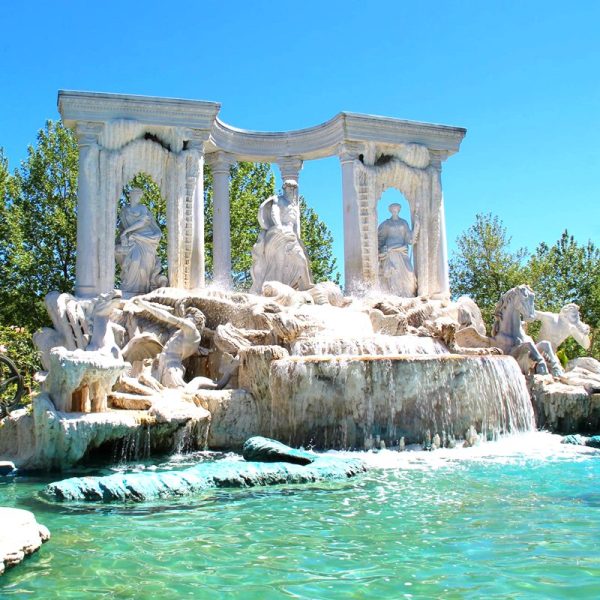 Large Trevi Fountain Replica in Carved Marble MOKK-839