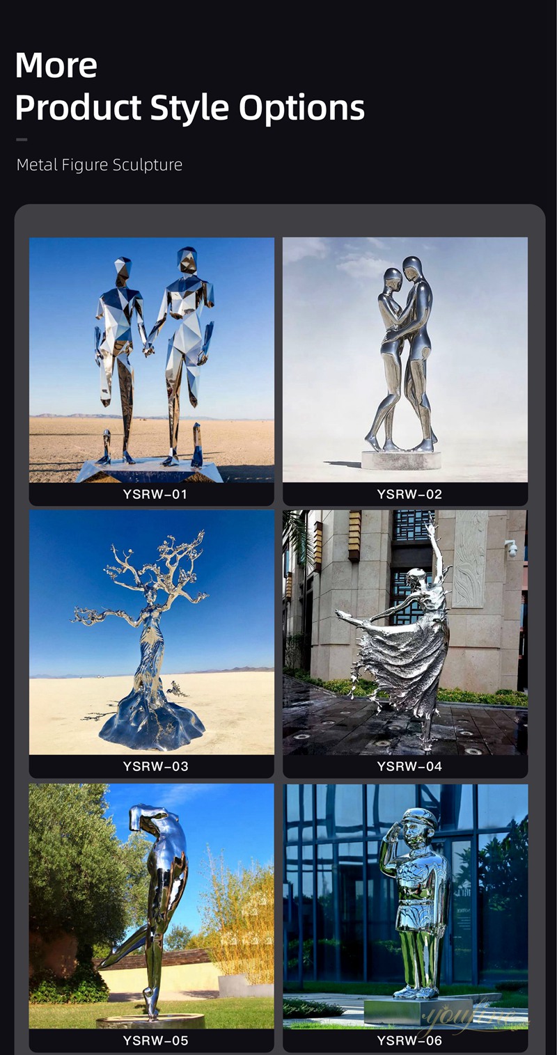 youfine stainless steel figure sculpture for sale