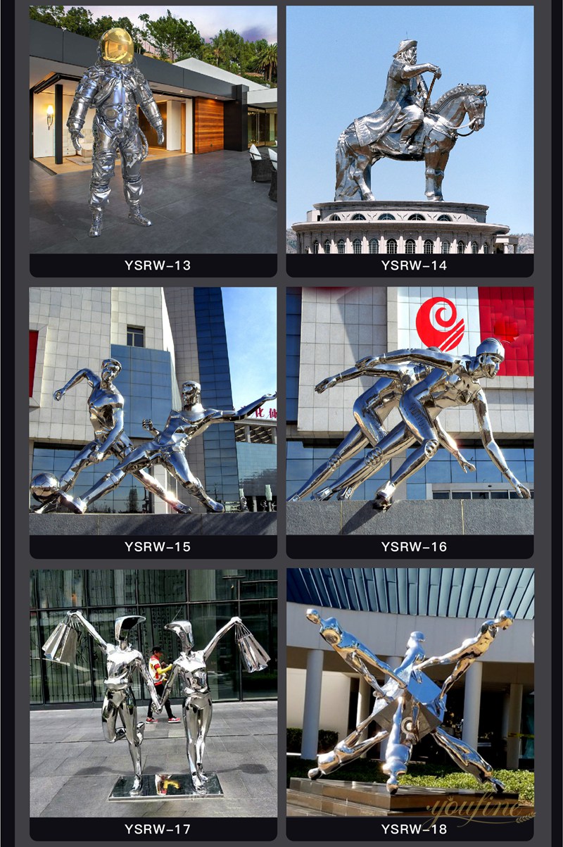 youfine stainless steel figure sculpture for sale