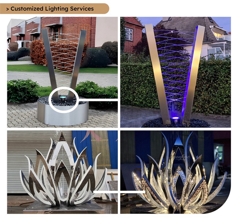 youfine stainless steel water feature fountain for sale