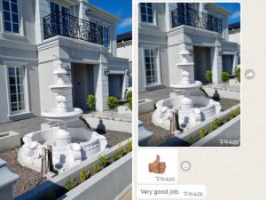 Feedback from Australia regarding the Italian marble fountain