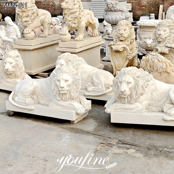 Hot-Design-Marble-Lying-Lion-Statue-Garden-Decor