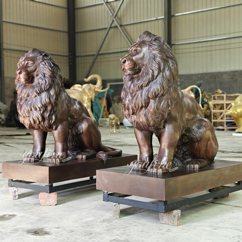 Life Size Bronze Lion Statue for garden