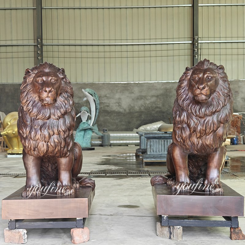 Life Size Bronze Lion Statue