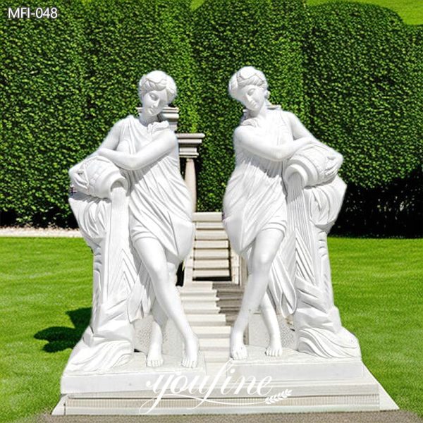 Life-Size-Classic-Lady-Marble-Statue-Holding-Pot-for-Sale