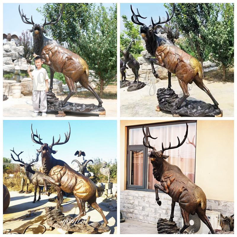 Life Size Elk Statues art