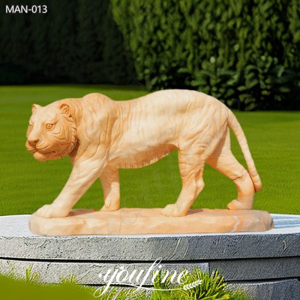 Life-Size-Outdoor-Marble-Tiger-Statue