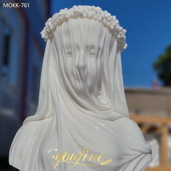 Natural-White-Marble-Veiled-Lady-Bust-Sculpture-for-Sale-1