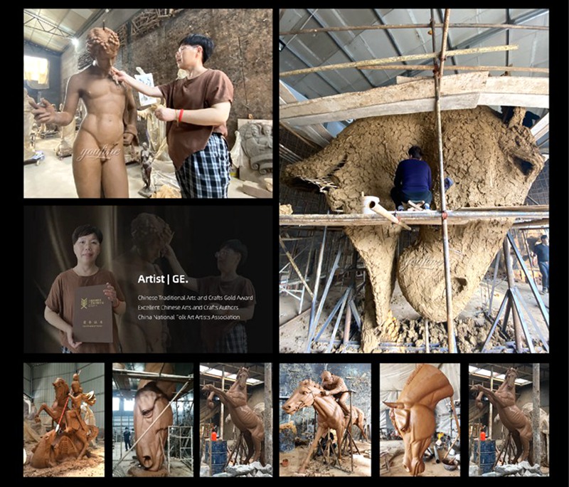 YouFine Artists Creat Horse Clay Model