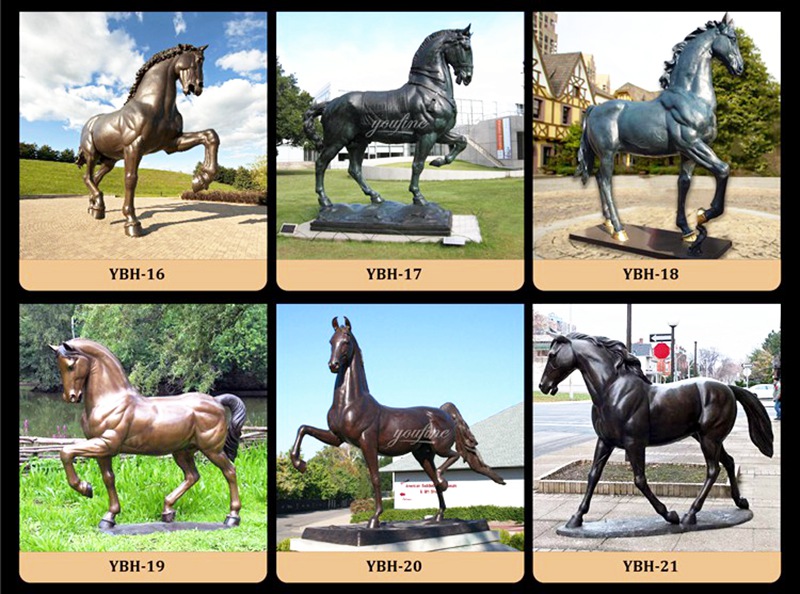 YouFine standing Horse Sculpture