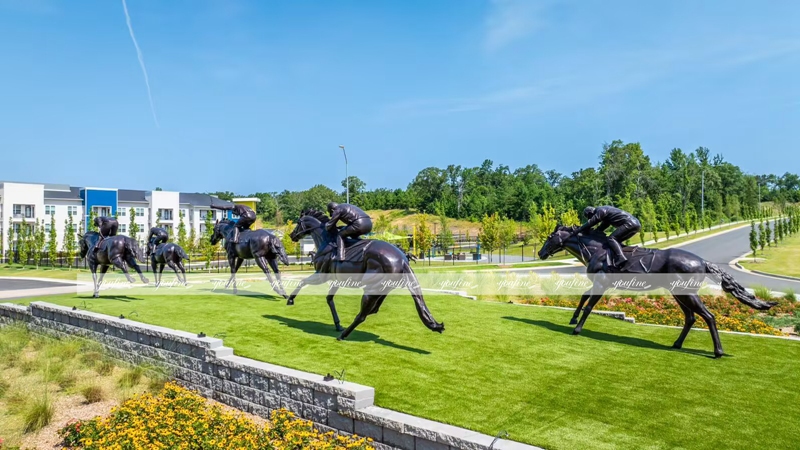 bronze horse racing sculptures feedback