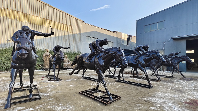 bronze racehorse bronze