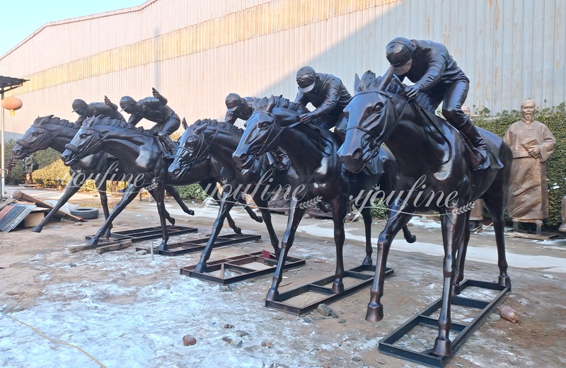 bronze thoroughbred sculpture