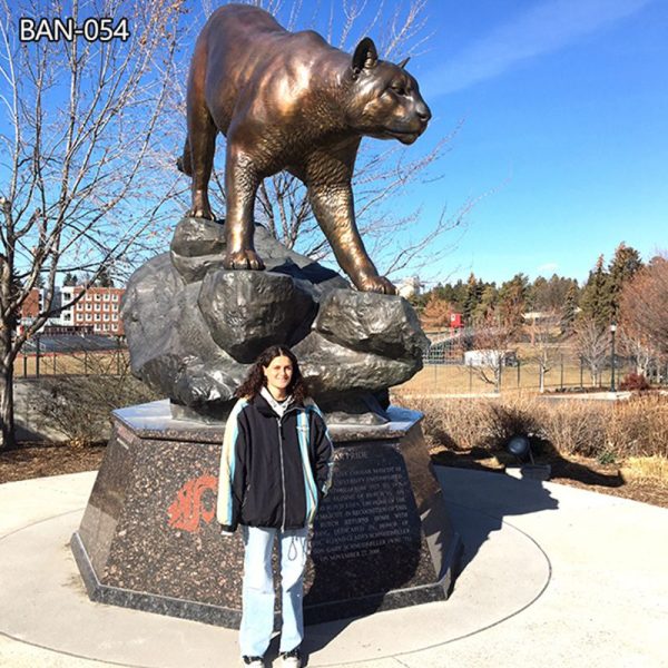 cougar University Mascot Wildlife Sculpture