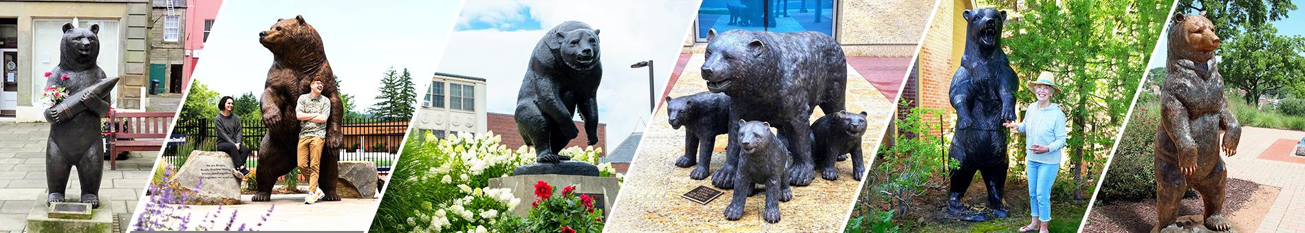 Bronze Bear Statue