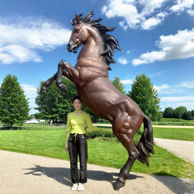 Bronze Rearing Horse Statue for Sale BOKK-236