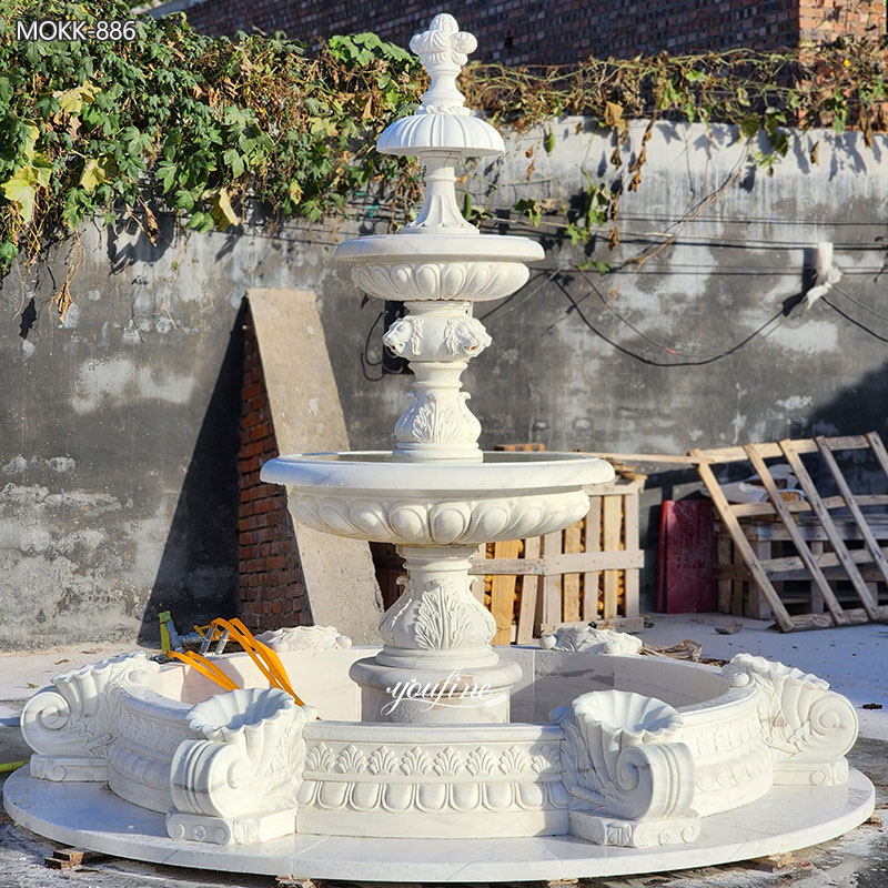 large Italian marble fountain