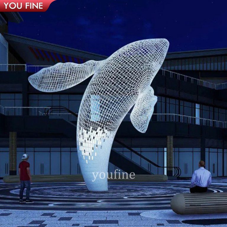 Large Whale Sculpture for Shopping Mall Decor CSS-200