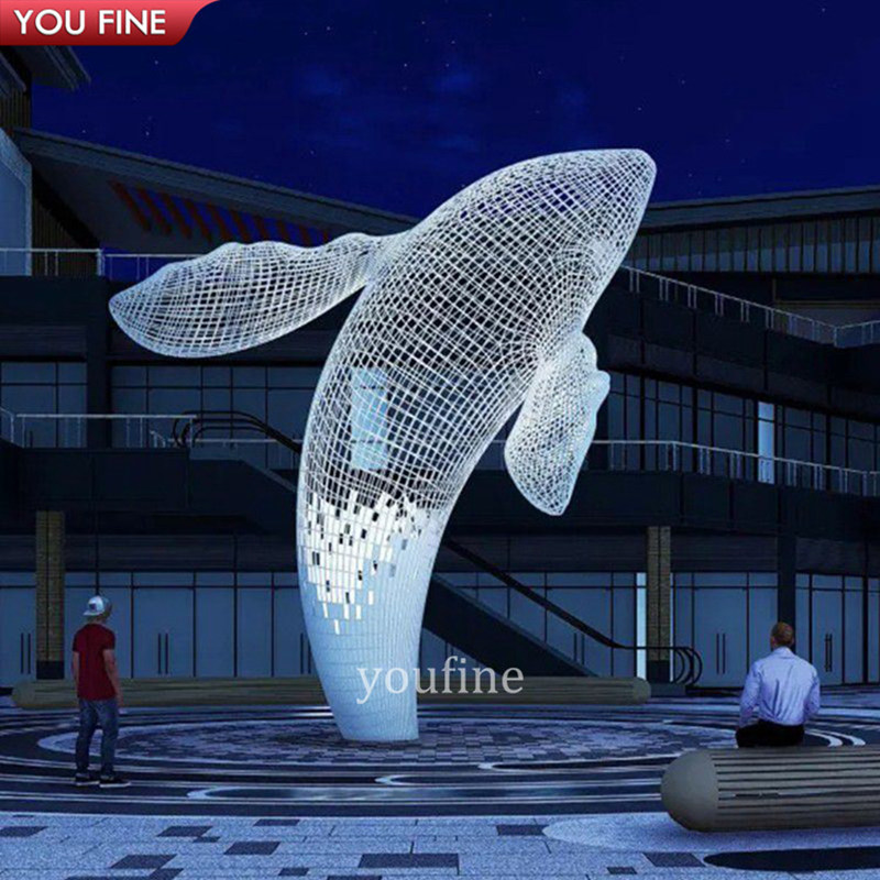 Large Whale Sculpture for Shopping Mall Decor CSS-200