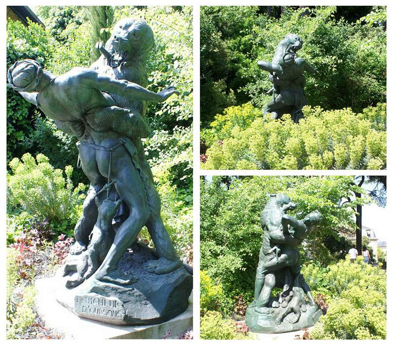 life size bronze bear statue