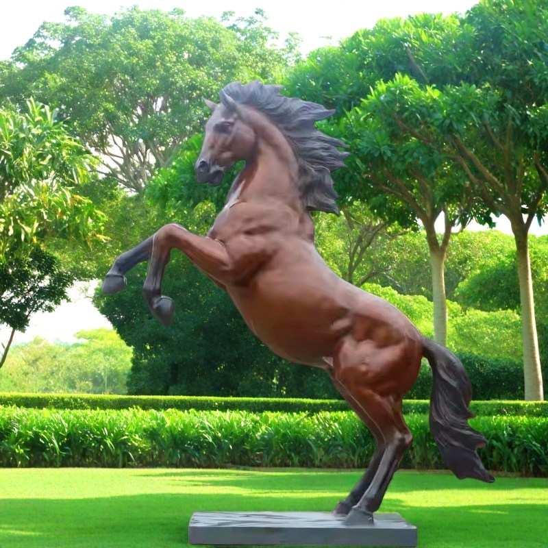 Bronze Rearing Horse Statue for Sale BOKK-236