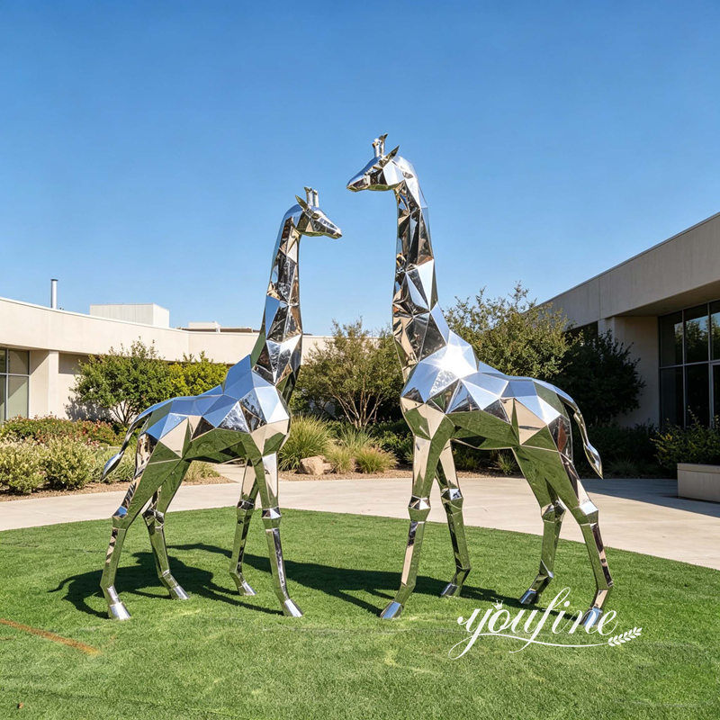 Scultura di giraffa geometrica moderna CSS-472