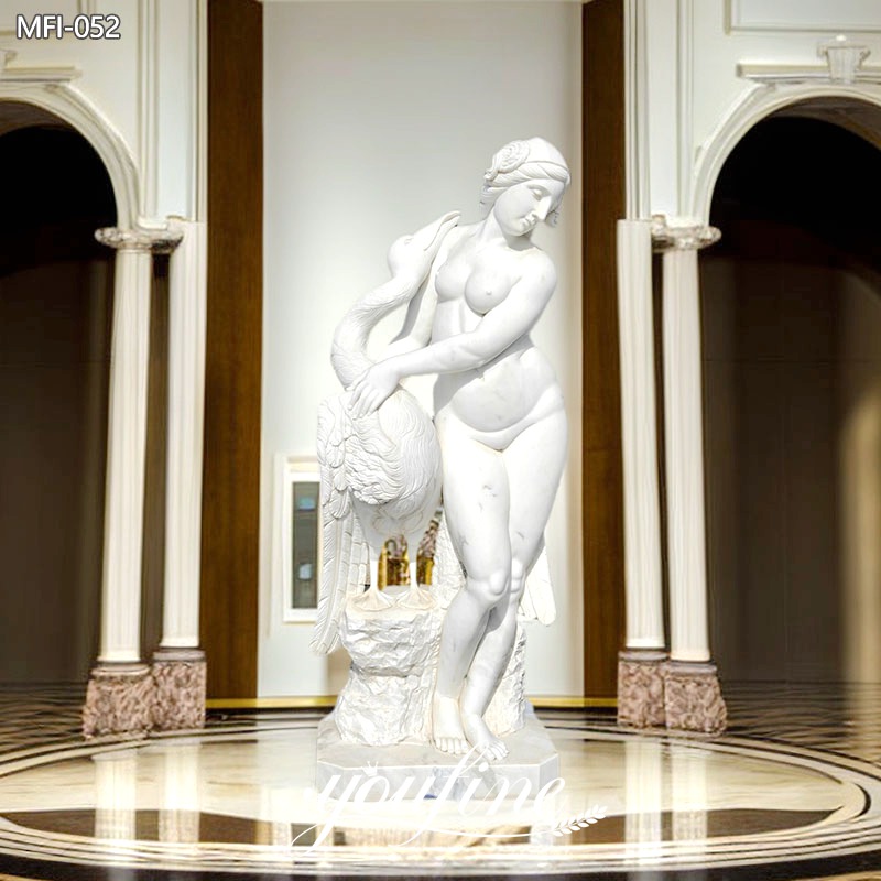 Ancient-Greek-Aphrodite-and-Goose-Marble-Statue-for-Sale