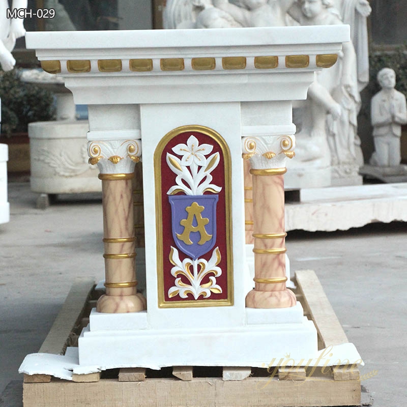 Custom Size And Design Made Marble Altar For Sale