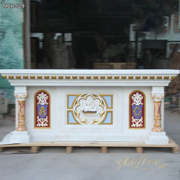 Custom Size And Design Made Marble Altar For Sale