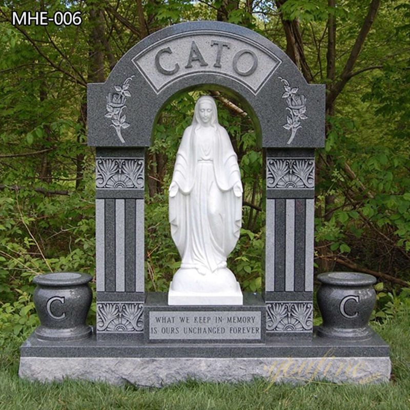 Granite and Marble Virgin Mary Sculpted Monument Supplier