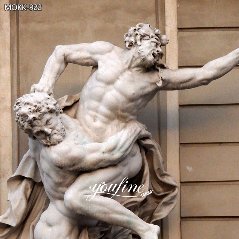 Greek marble Hercules and Antaeus Statue