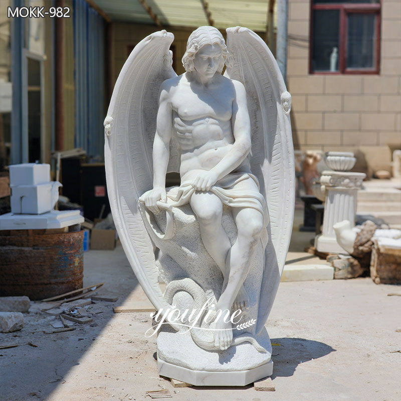Marble Lucifer statue
