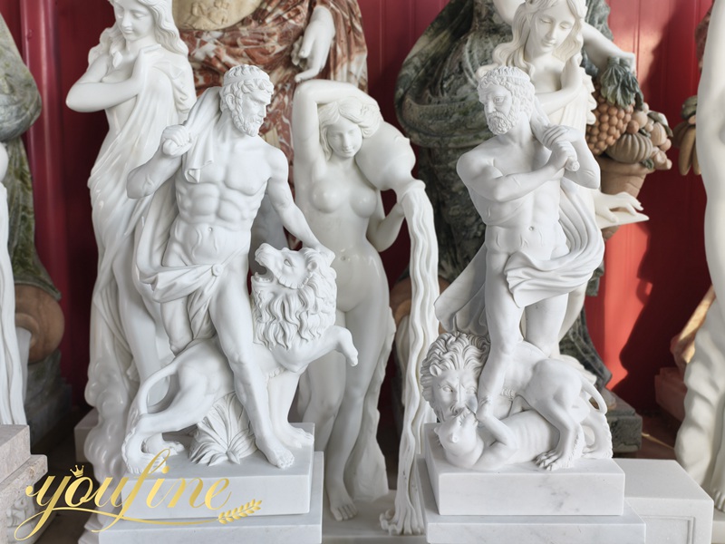 Hercules Statue with lion