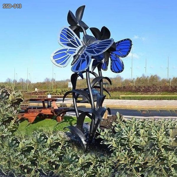 Large Stainless Steel Butterfly Public Decor for Sale