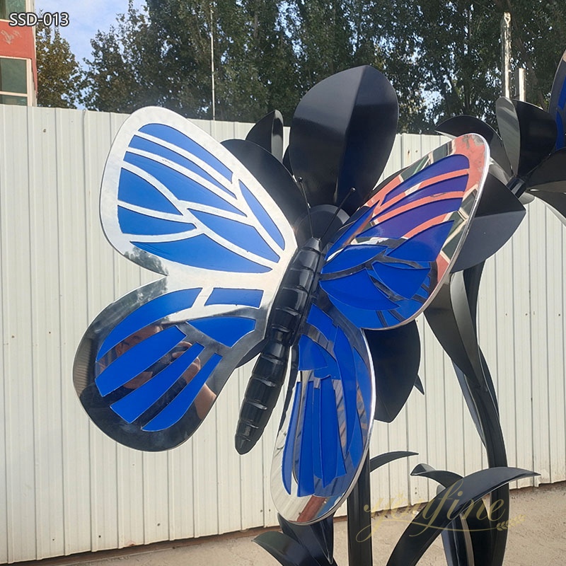 Large Stainless Steel Butterfly Public Place Decor for Sale