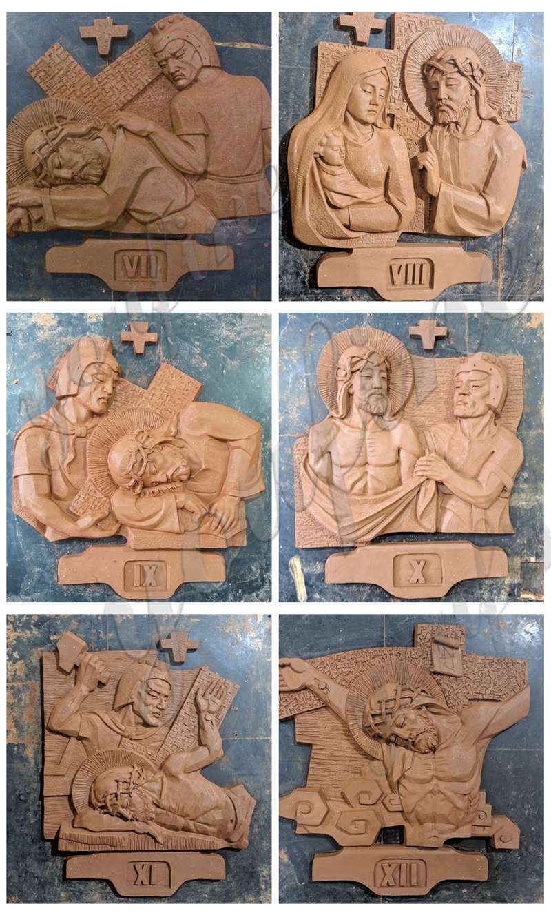 Stations of the Cross Sculpture clay model