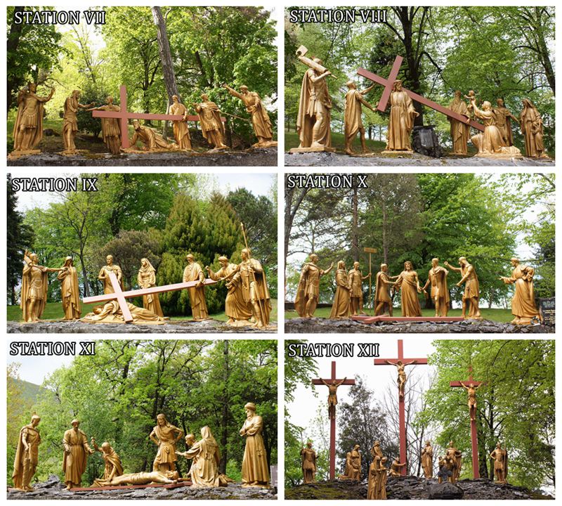 Stations of the Cross Solid Bronze