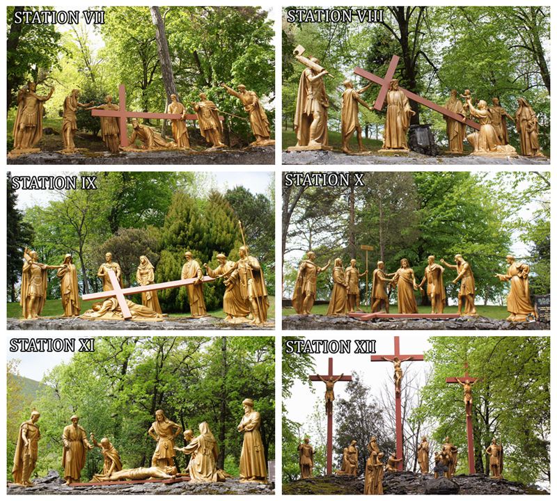 Stations of the Cross Solid Bronze