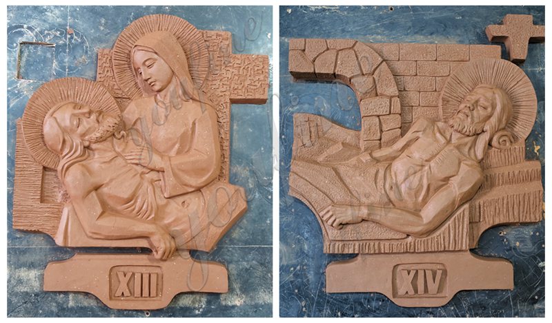 Stations of the Cross clay model