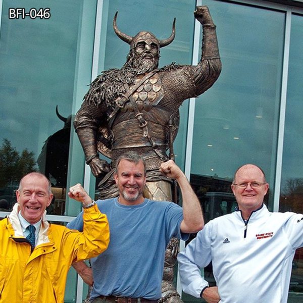 University's Viking statue