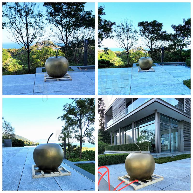 bronze fruit sculpture art