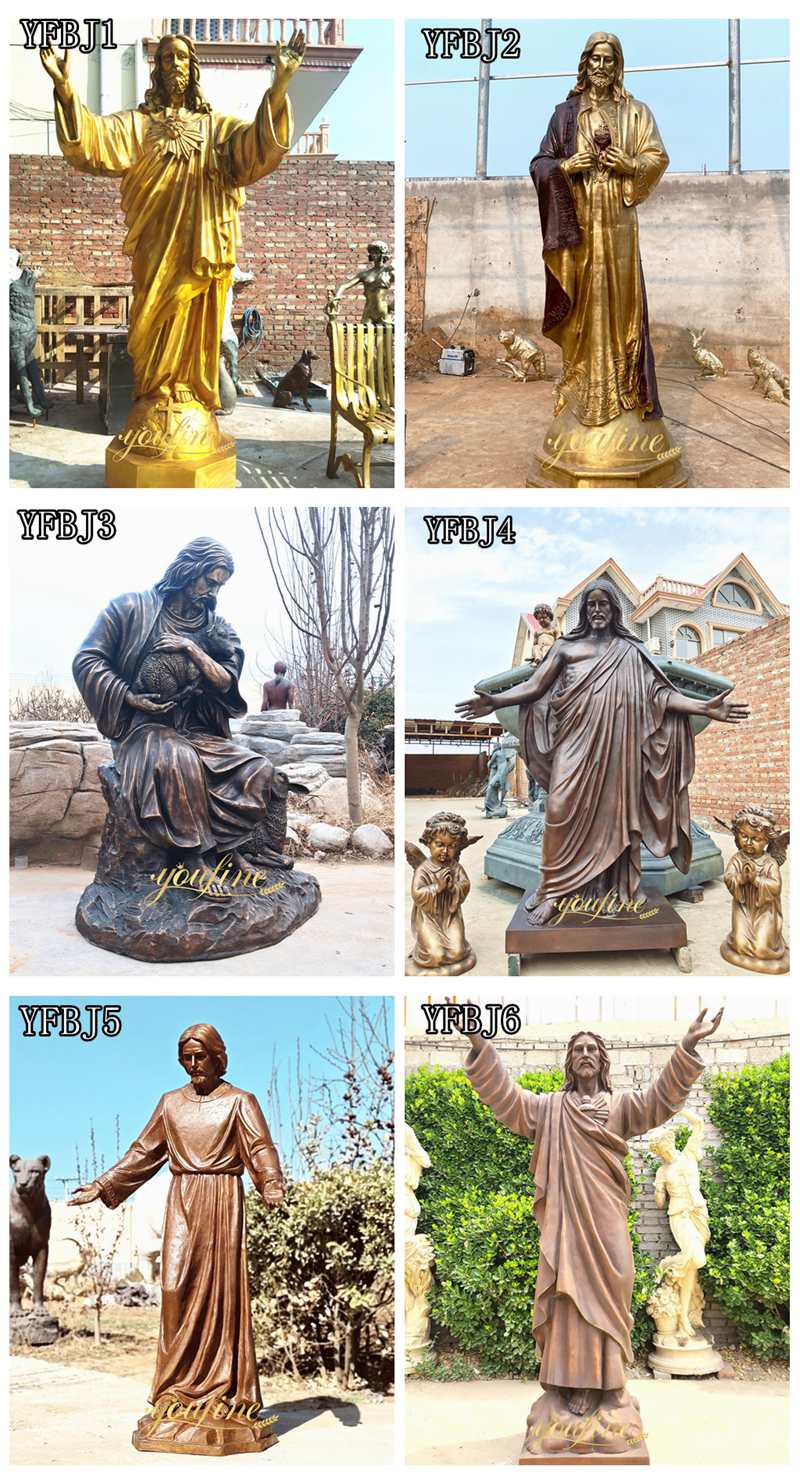 bronze jesus sculpture