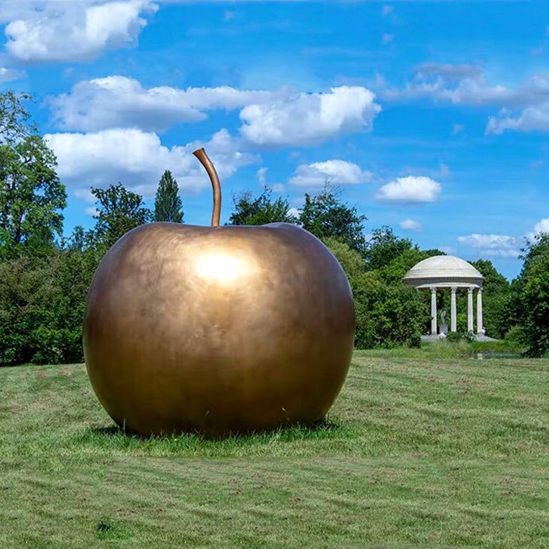 giant apple sculpture